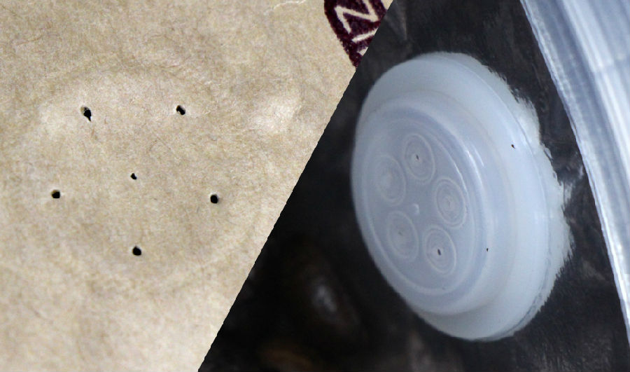 フラットボトムクラフト紙ポーチ（バラ入り）