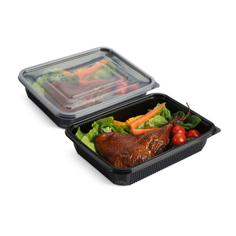 45oz-Disposable-Food-Storage-Container-50 Single Compartment leak proof food box