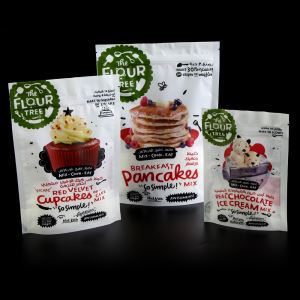 カスタムデザインは、ジッパーロック付きプラスチック食品包装ポーチを立てる