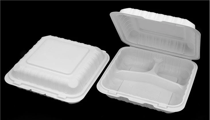 Factory Price Black Square Hinged Lid Plastic Take Out Food Packaging Fried Chicken Boxes Food Container For Deli Shop