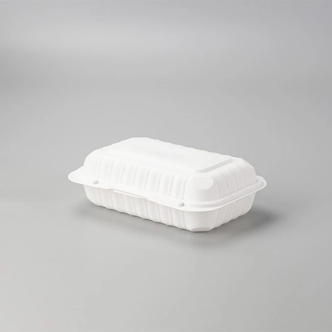 3コンパートメント生分解性使い捨てテイクアウト電子レンジ包装ボックスプラスチックランチ食品包装容器セット蓋付き