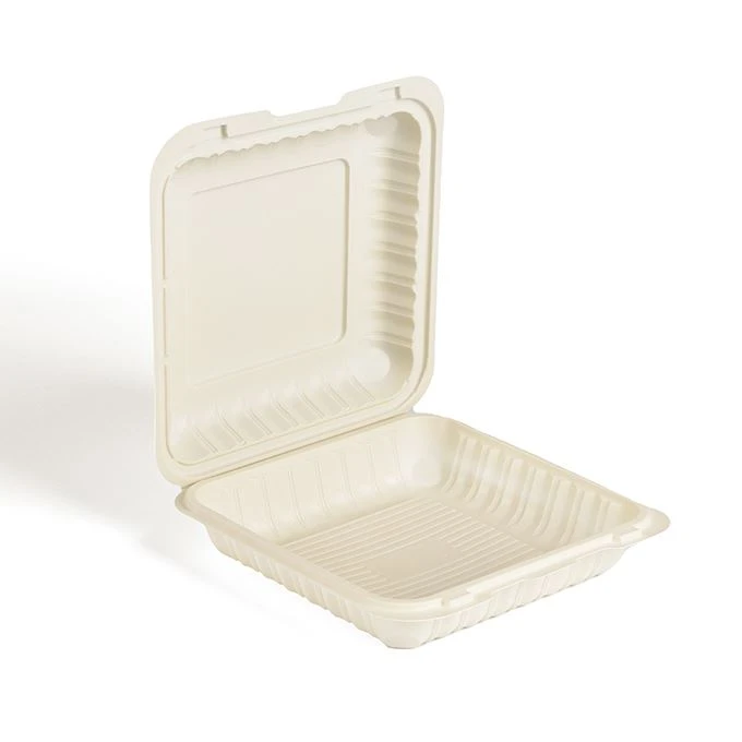 9 インチ 3 コンパートメント透明エコ PP プラスチック BPA フリー使い捨てテイクアウト包装ランチ トレイ食品容器トレイ蓋付き