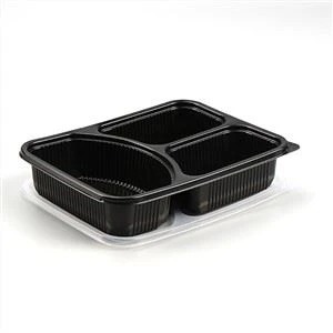 3つのコンパートメント食品容器