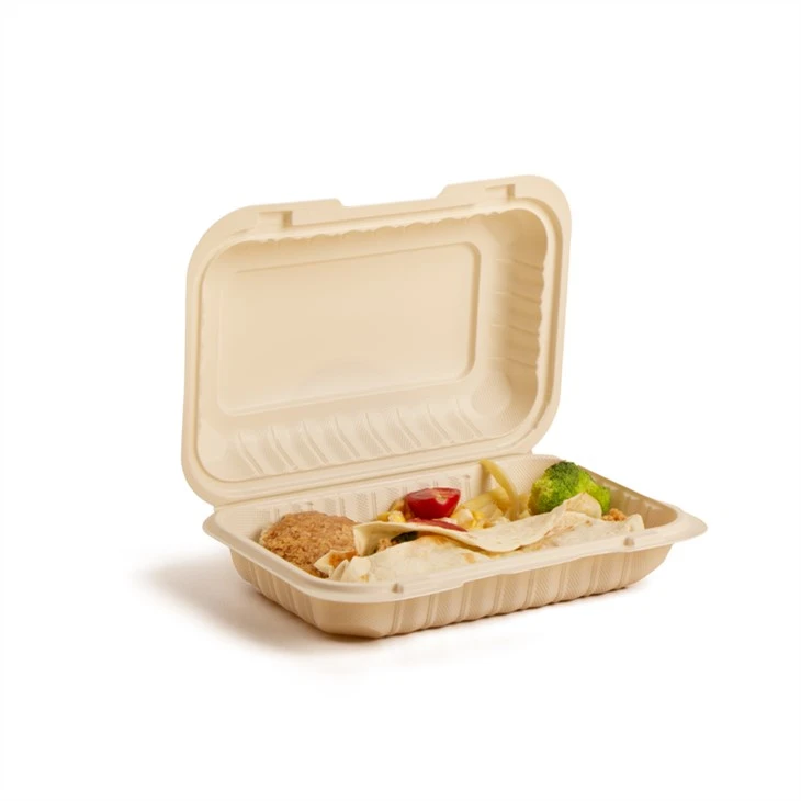 サーモフォーム9x6インチ電子レンジ対応PP食品容器使い捨てプラスチック弁当ランチボックス