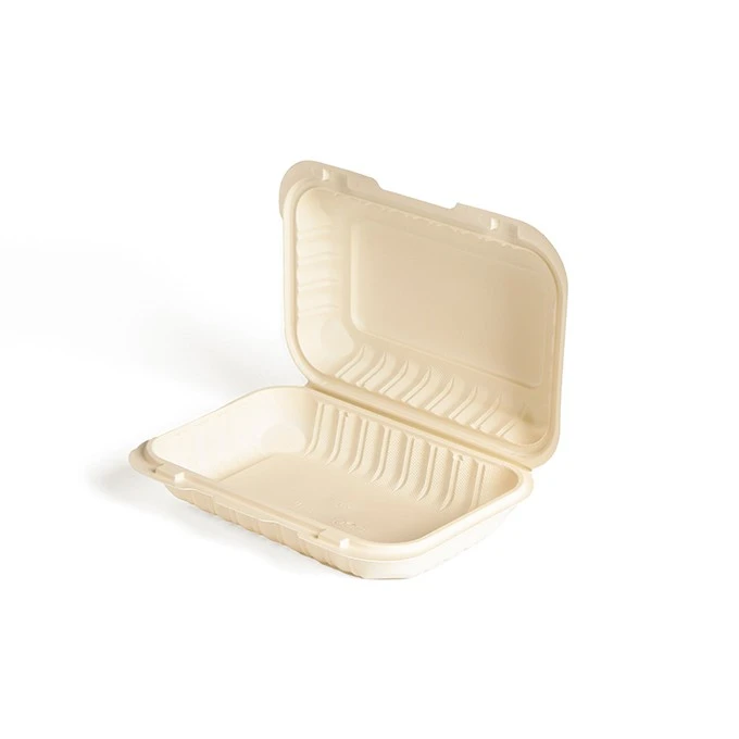 Thermoform 9x6inch Microwavable PP Food Container Disposable Take Away Out Plastic Bento Lunch Boxes