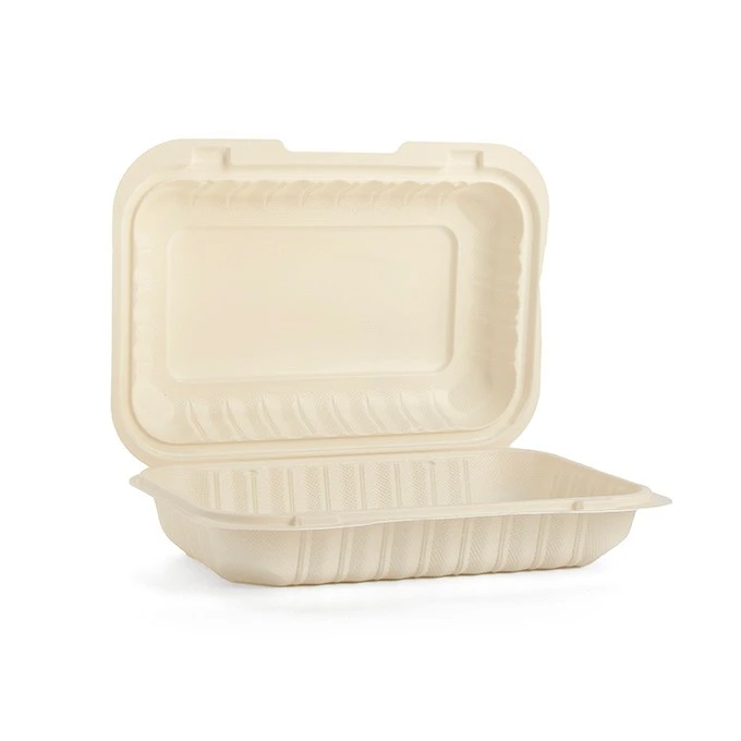 Thermoform 9x6inch Microwavable PP Food Container Disposable Take Away Out Plastic Bento Lunch Boxes