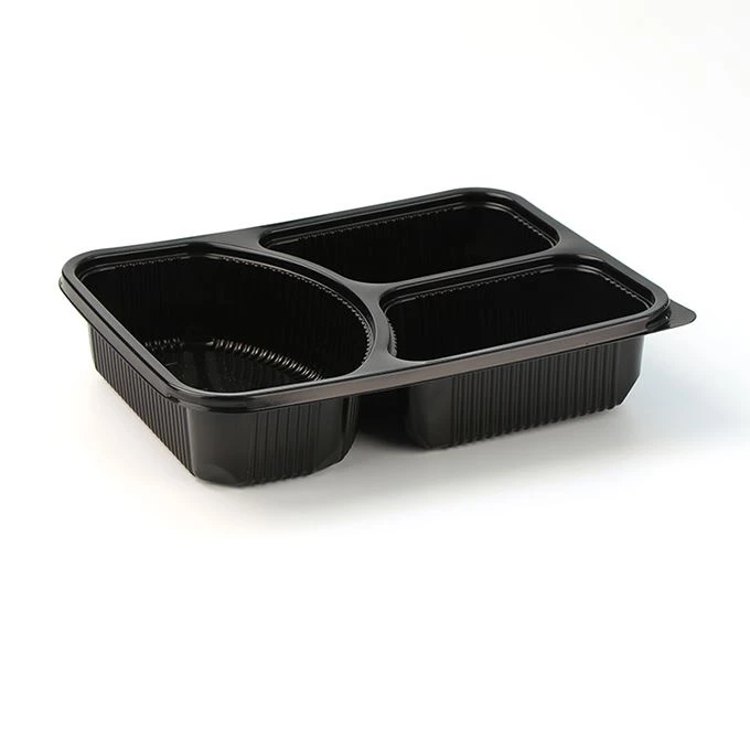 ブラックベースの食事準備コンテナ