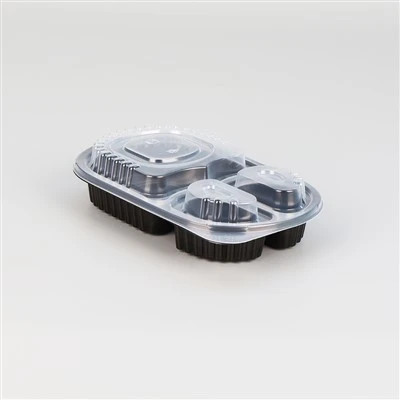 再利用可能な弁当の食事準備容器