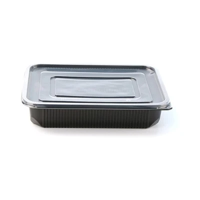 再利用可能な蓋付き食事準備コンテナ