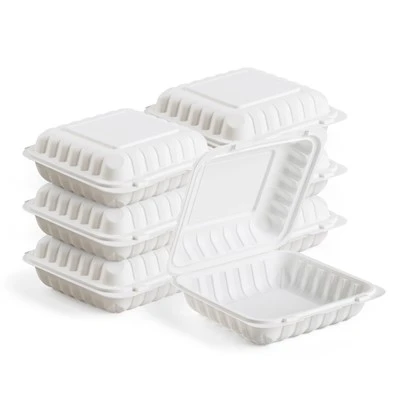 丸いプラスチック製の食品テイクアウト容器