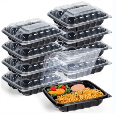 3コンパートメントPP To Go食品用コンテナ