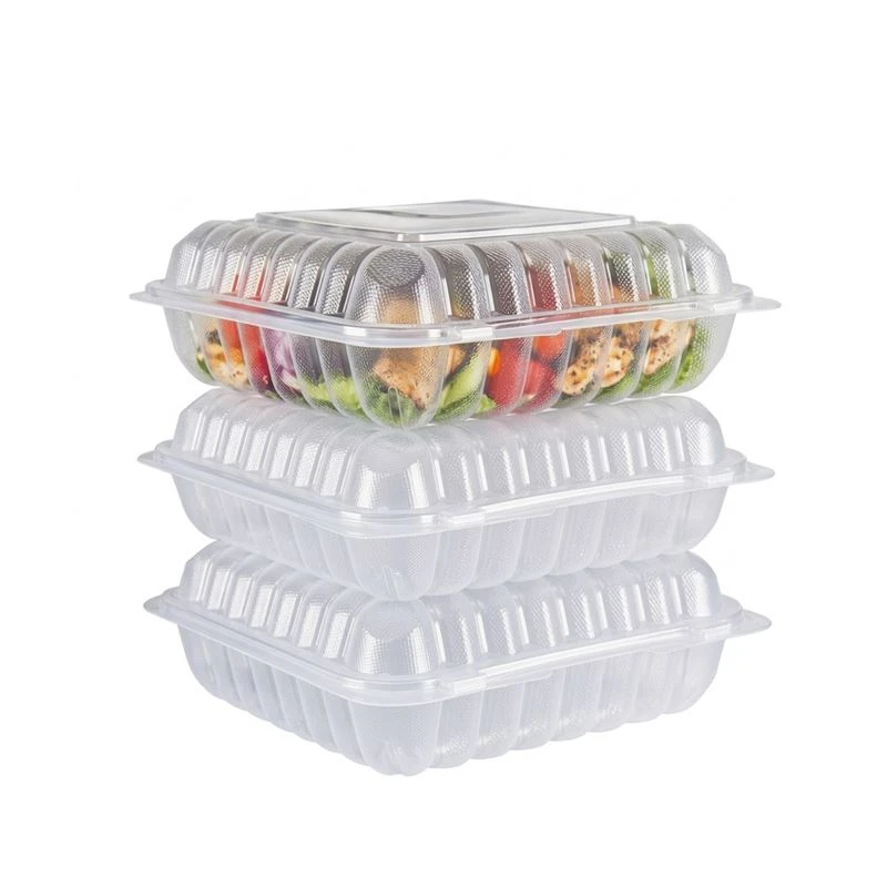 蓋付きプラスチック透明容器