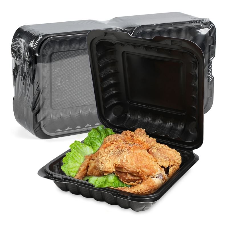 蓋付きプラスチックテイクアウト食品容器